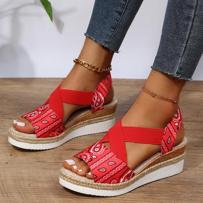 Summer Sandals Women 'S Shoes Trend Wedge Platform Casual Flat Designer Elegant Party Heelssandalias De Tacon