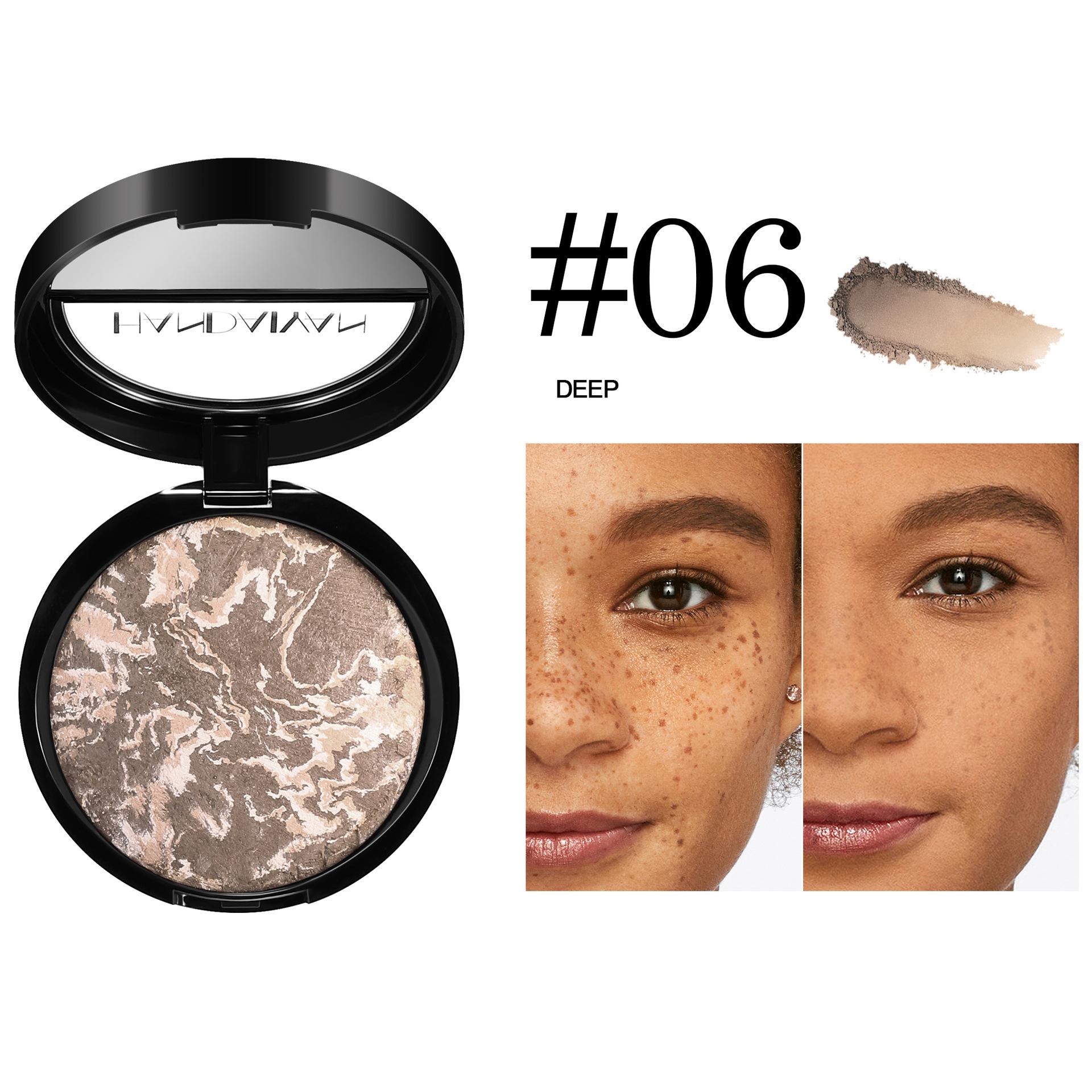 

Набор пудры для выпечки цвета мрамора Magic Powder Permanent Oil Control Fine Shine High Light Contouring Powder To Masking Blemish and Pores