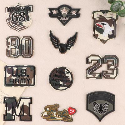 Embroidery Label Digital Cloth Badge Patch Patch Badge Military Fan Color Letter Embroidery Sticker Cloth Sticker