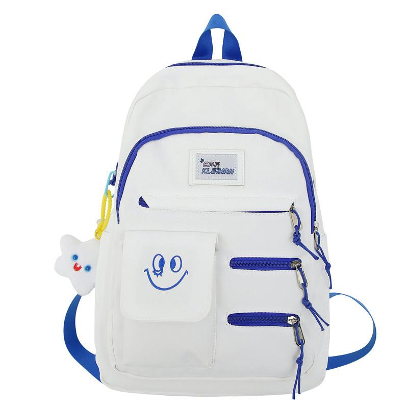 Labeling Daily Commuter Student Schoolbag Spring New Large-capacity Junior High School Student Backpack