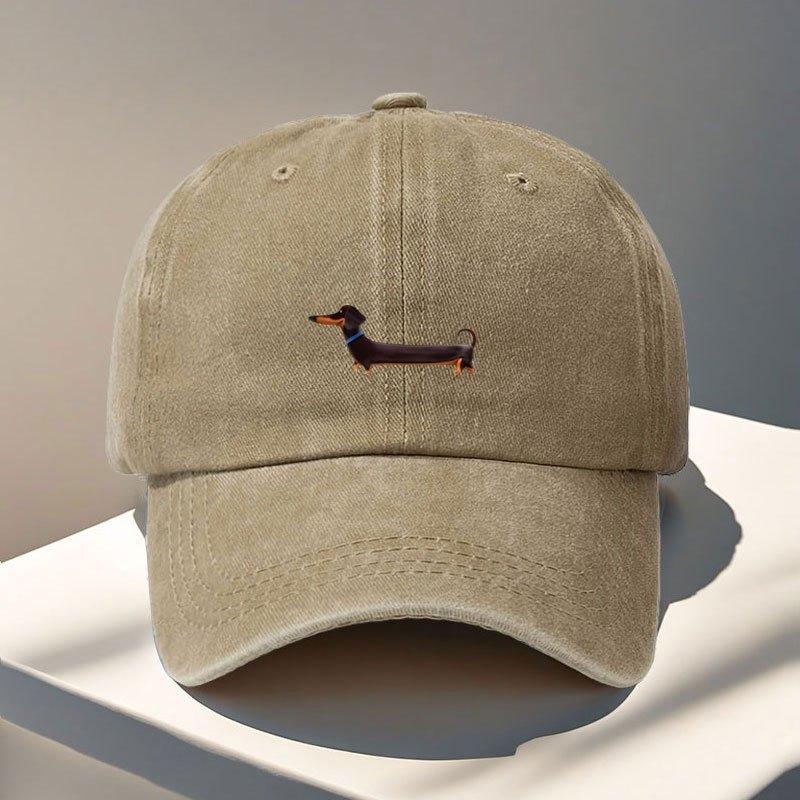 Print Dachshund Fun Baseball Cap Adjustable Outdoor Daily Visor Unisex Cute Gift for Family and Friends on Holidays