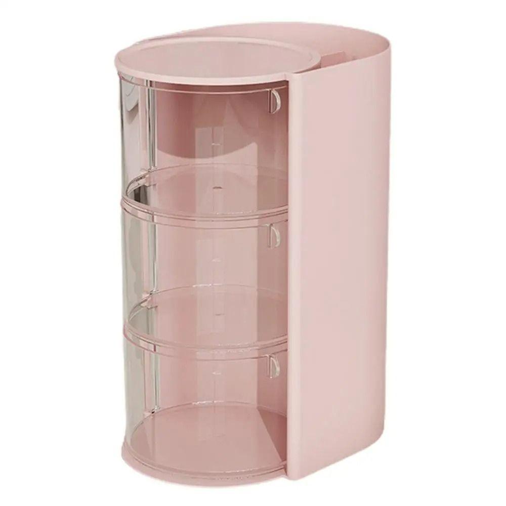 3-Layer Makeup Brush Holder Transparent INS Jewelry Organizer Box Dustproof Large Capacity Cosmetic Storage Box Powder Puff