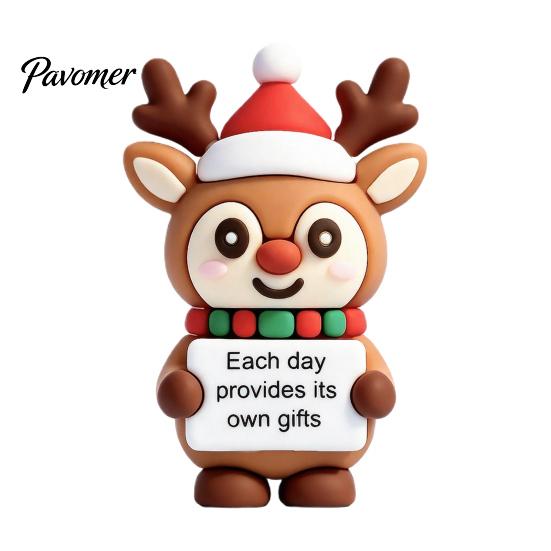Mini Christmas Figurines 50Pcs Figurines, Santa Snowman Elf Gnome Ornaments, Gingerbread Man Deer Emotional Gift Bag Fillers for Holidays Support