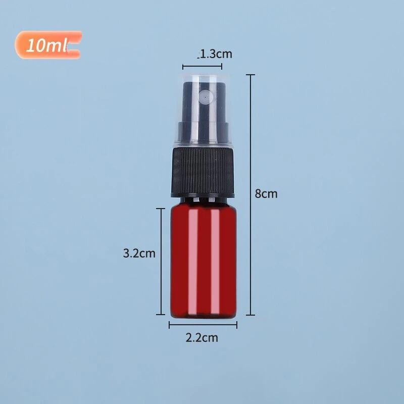 5pcs 10ml-100ml Black PET Spray Bottles-UV Protection Travel Refillable Containers for Alcohol,Cosmetics,Portable Fine Mist Sprayer Bottles