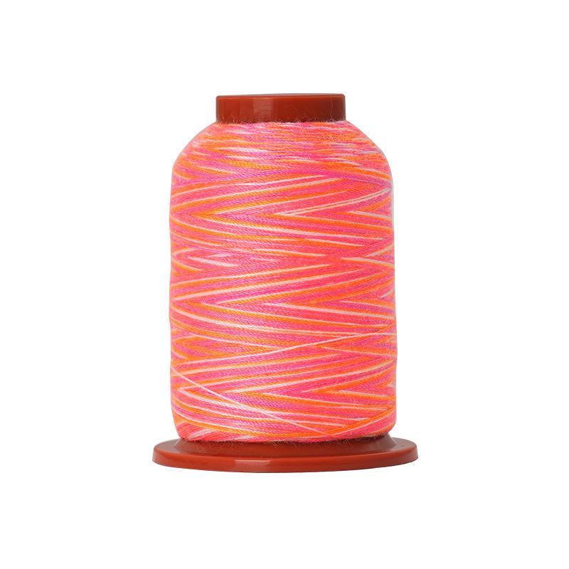 DIY Home Sewing Machine Thread Colorful Polyester Thread, Rainbow Small Roll Colorful Thread Hand Sewing Thread 402 Sewing Thread