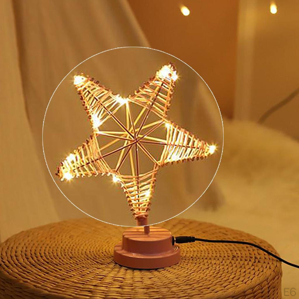 Battery / USB Powered Romantic LED Desk Lamp for Living Room Office Decorative