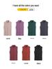 Women's Velvet Sleeveless Warm Vest - Brushed, Thick, Semi-High Collar, Slim Fit for Autumn/Winter