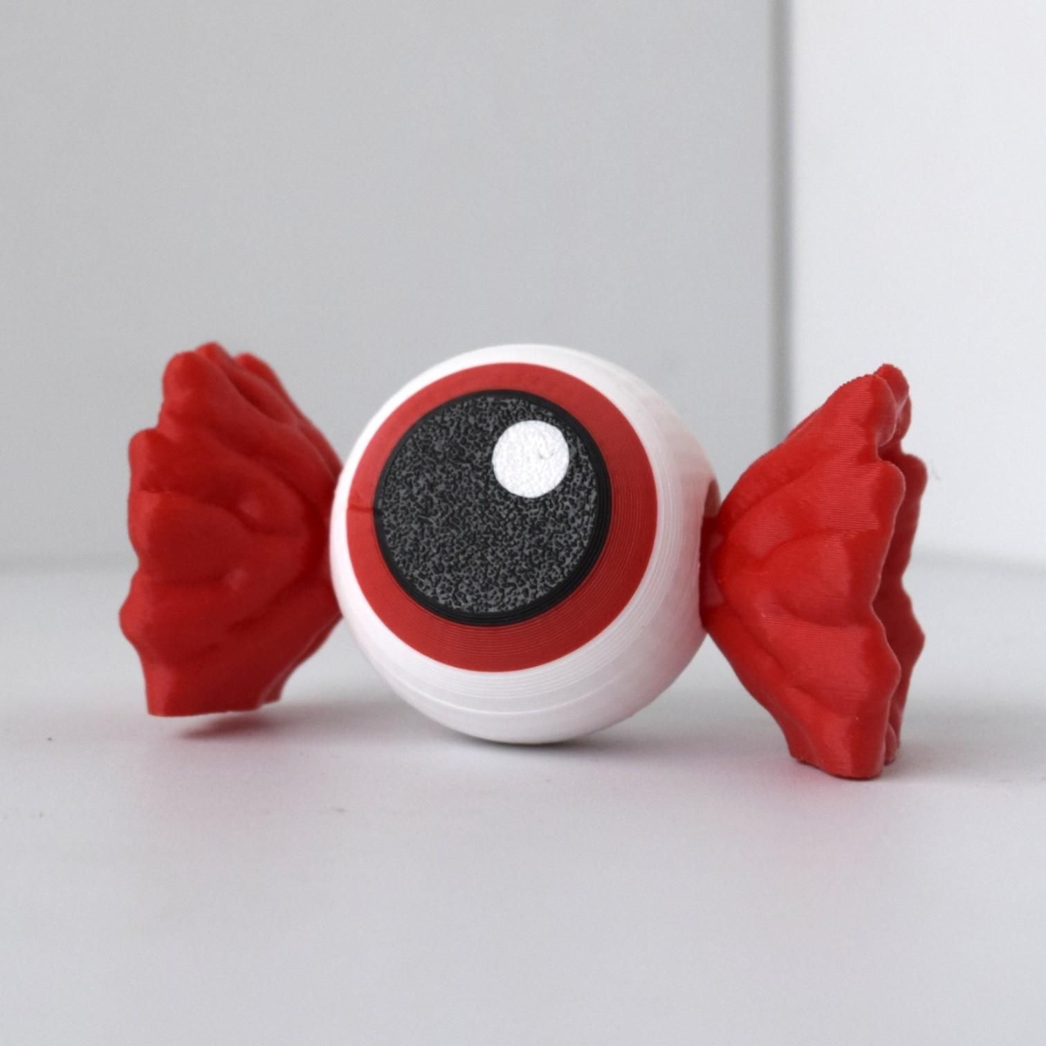 

Simulation Horror Eyeball Toy Statue 3D Printed Toy Decompression Rotating Eyeball Gyro Desktop Decoration Halloween Gift