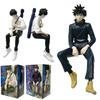 En Son Jujutsu Kaisen Fushiguro Megumi Aksiyon Figürü Oturan Bebek Araba Dekorasyonu PVC Model Çocuk Hediye Model Oyuncak