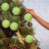 12PCS New Plush Surface Christmas Balls Ornaments DIY Craft Soft Christmas Tree Balls Christmas Tree Pendant Party Supplies