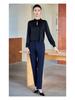 2025 Women's High-End Acetate Satin Workwear Jumpsuit: White Spring/Autumn Inner Layer Top