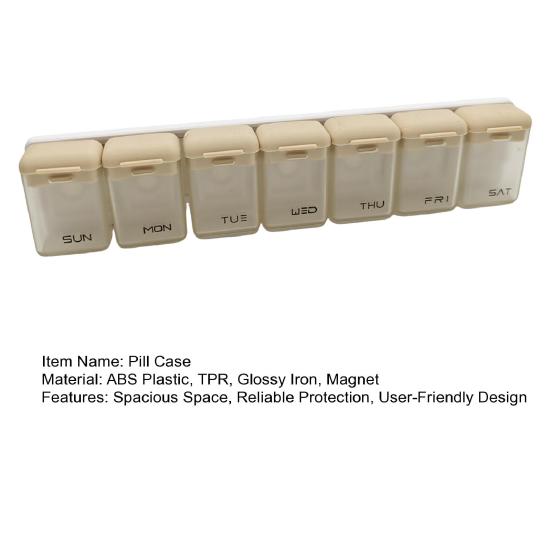1 Pill Reminder Case Portable Medicine Set Large Capacity Daily Vitamin