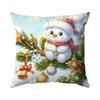 45X45Cm Cartoon Christmas Snowman Pillowcase Bedroom Sofa Cushion Cover 100% Polyester Living Room Cushion Pillowcase Home Decor