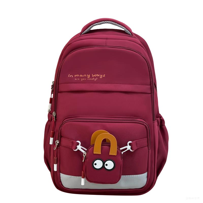 

Студенческая школьная сумка, женский рюкзак для путешествий на открытом воздухе, рюкзак большой емкости красный