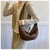 IELGY Retro Commuter Underarm Bag Autumn Large Capacity Cross-Body Dumpling Bag