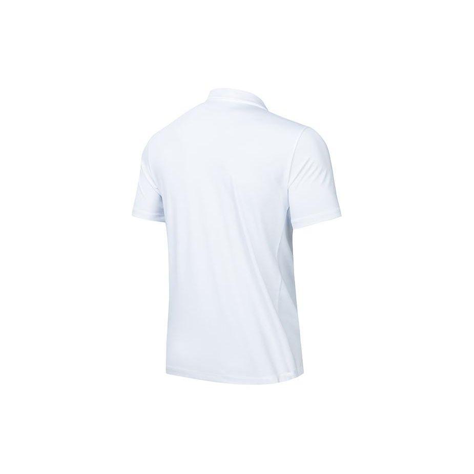 Anta Striped Comfortable Versatile Breathable Short Sleeve Polo Shirt Men tops Pure-White 152427106-1