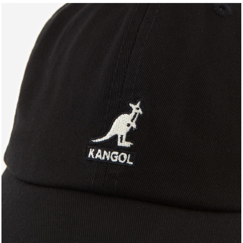 Kangol K5165ht Schwarze Gewaschene Baseballkappe