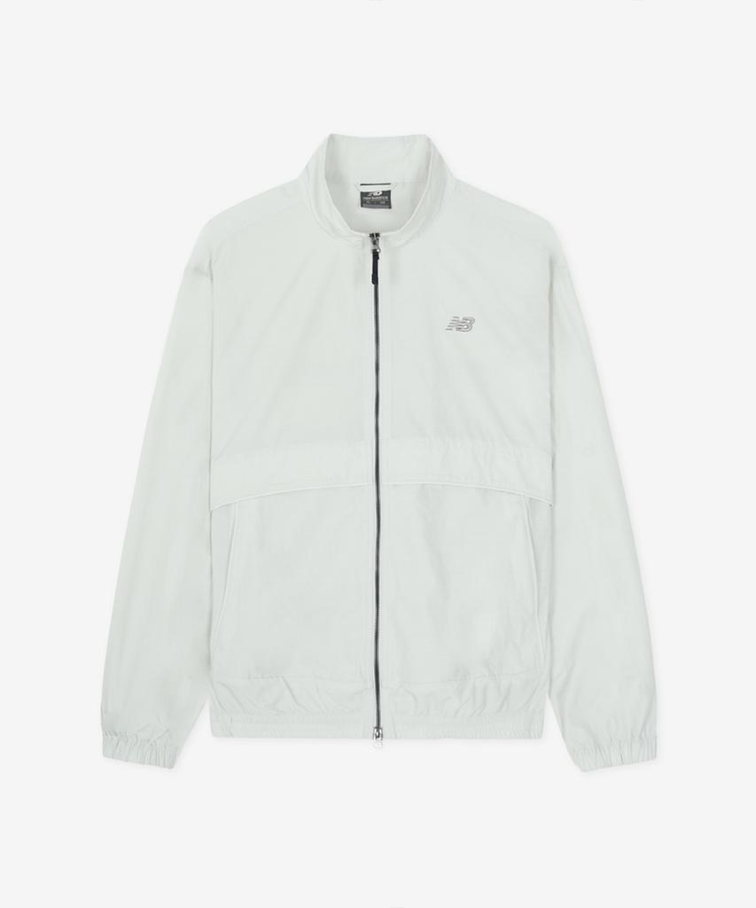 New Balance Nbnag31803 / Uni Essential Heritage Stand-Neck Warm-Up Jacket (L/Gray)