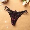 Ladies Sexy Temptation Thong Rhinestone Triangle Panties Beautiful Buttocks Low Waist Luxury Women's Panties T Pants Wholesale 2015