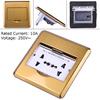 10A Multifunctional Floor Outlet Plank Ground Outlet Double Electrical Outlet Charger Socket Charger for Electrical Accessories