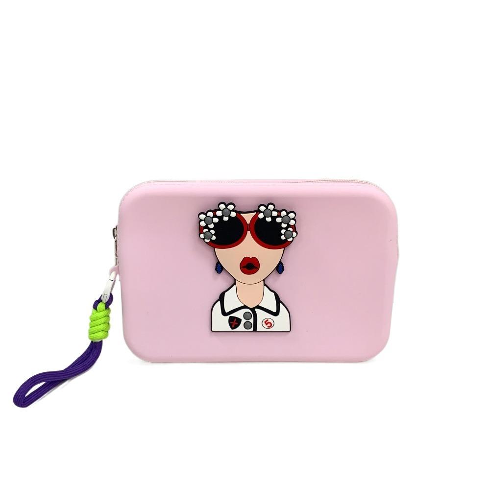 Anti-lost Modern Lady Storage Bag Lightweight Cartoon Phone Bag Waterproof Makeup Pouch  School