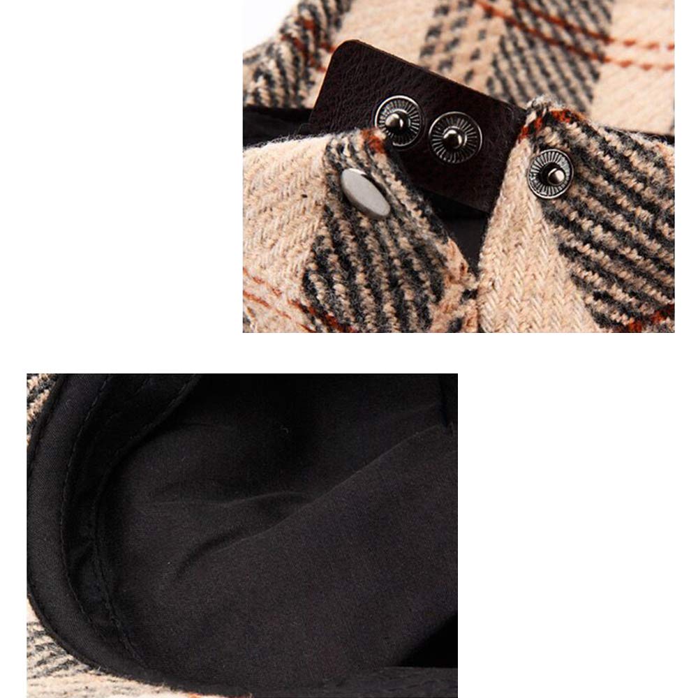 Croogo Hunting Trendy Hunting Classic Herringbone Perfect for Unisex Men's Cap, Cap, Pattern, Fall/Winter Golf, Casual, Outdoor, Simple, (G-BL26-Dark