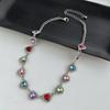 Personalized Simple Diamond Inlaid Heart Shape Clavicle Necklace For Women