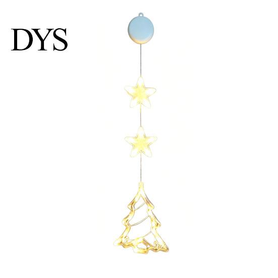 Seasonal Window Display Lights Star Moon Hanging Light, Warm LED String Lights, Indoor Festive Party Decor Decorative Atmosphere Lamp for Home Holiday