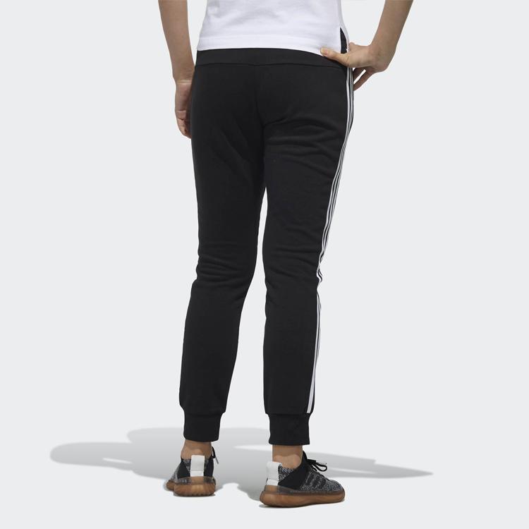 Adidas Knit 3S Pant Side White Casual Retro Sports Long Pants Women Bottoms Black DW5730