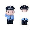 DIY Police Figurine Collection for Miniature Scene Decoration