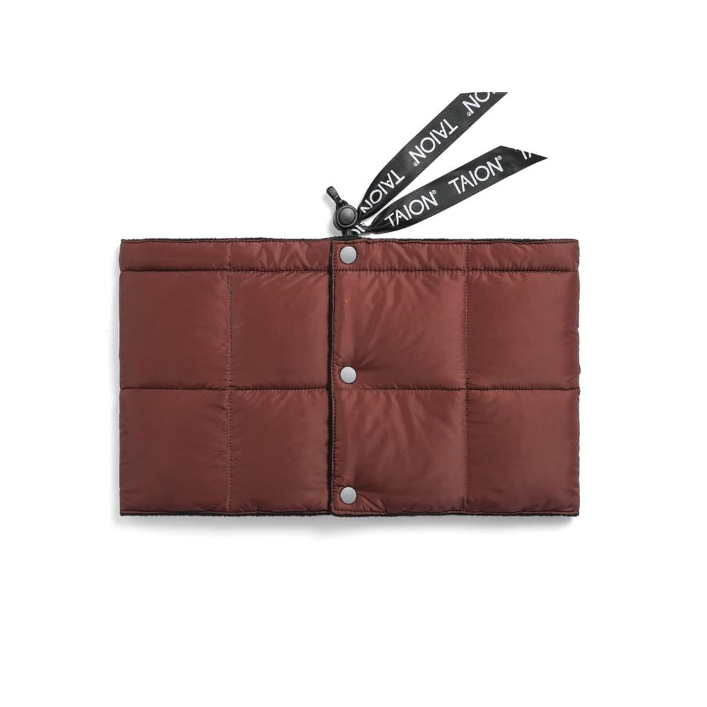 Taion Down Muffler 203A Red Brown One Size