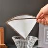 5PCS Reusable Nylon Coffee Filter Bag Drip Type High Filtration Rate Coffee Strainer Household Overlock Edge Cone Filter Cafe