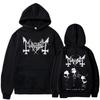 Felpa Leggendaria Band Black Metal Mayhem Stile Gotico Oscuro Death Pullover Uomo Donna Moda Manica Lunga Felpa con Cappuccio Felpe