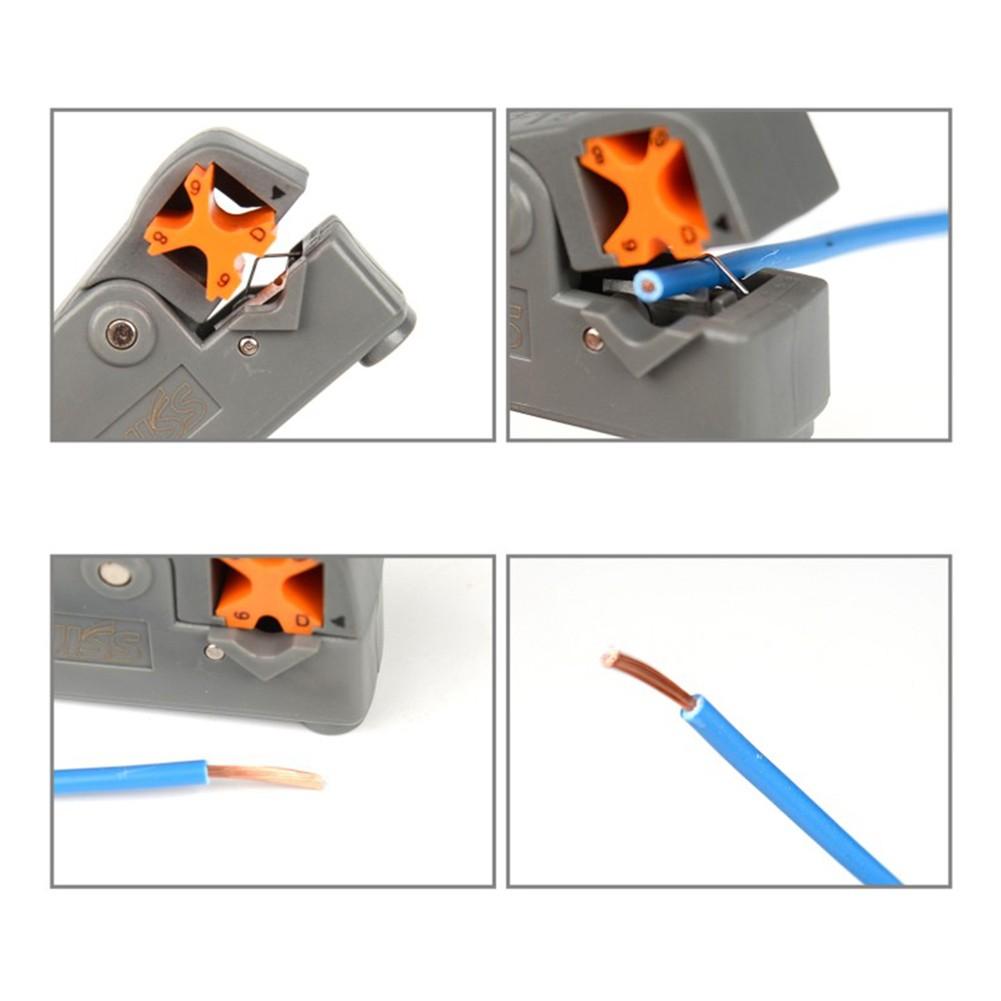 98x18x34mm Cable Plier ABS Automatic Grey Multi-tool