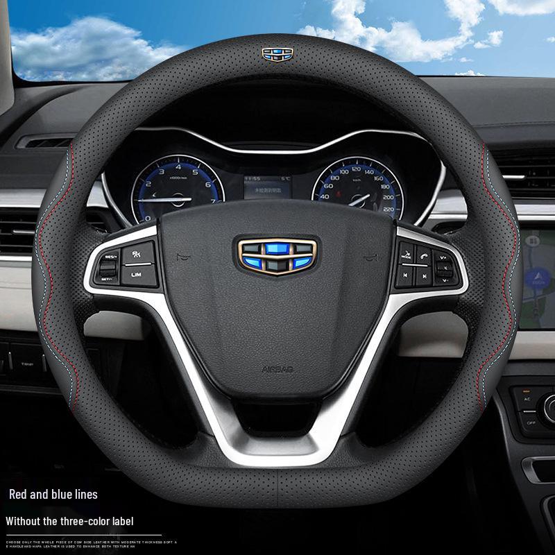 Universal Steering Wheel Cover for Geely Vision X3, X6, Xingyue L, Emgrand S, GSGL, Binyue, Boyue X, Binrui - All-Season Fit