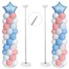 2M Adjustable Balloon Column Stand Kit Metal Balloon Tower Pillar Holder Base for Wedding Birthday Party Christmas Decorations