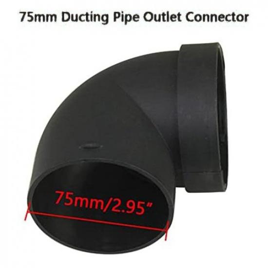 75mm Diesel Air Heater Pipe Connector L Shape for Air Parking Caravan Heaters