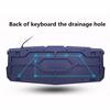 Gaming Keyboard LED 3-Color USB Wired Backlit Waterproof Computer Crack Ergonomic Keyboard