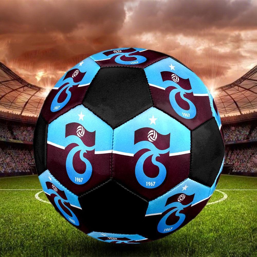 Trabzonspor FC Size 5 Soccer Ball, Machine-Stitched PVC, Durable & High Bounce, All Ages Fit, fan merchandise, matches & outdoor use.