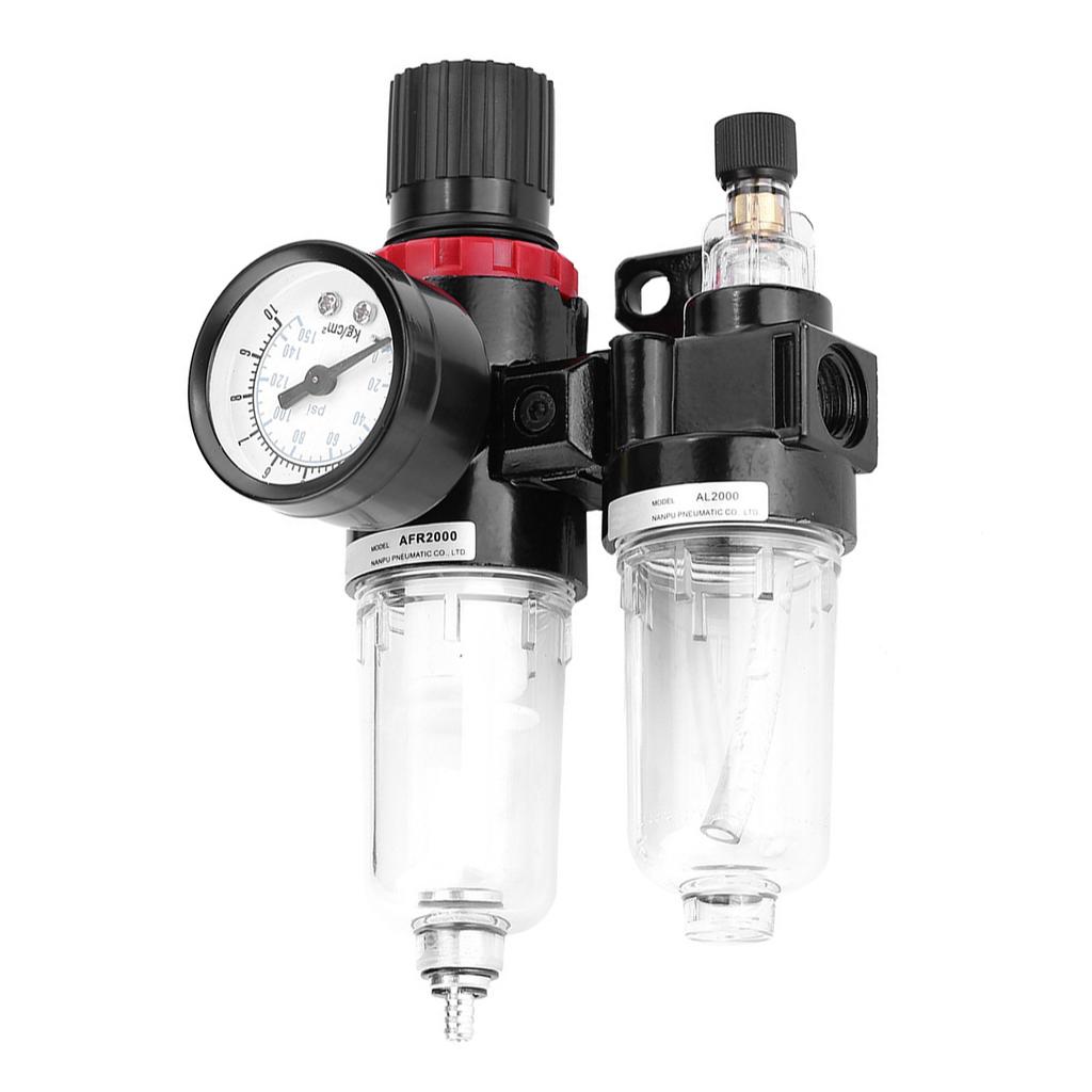 Pneumatic Air Pressure Filter Regulator Lubricator Moisture Water Trap Oil water Separator G1 4