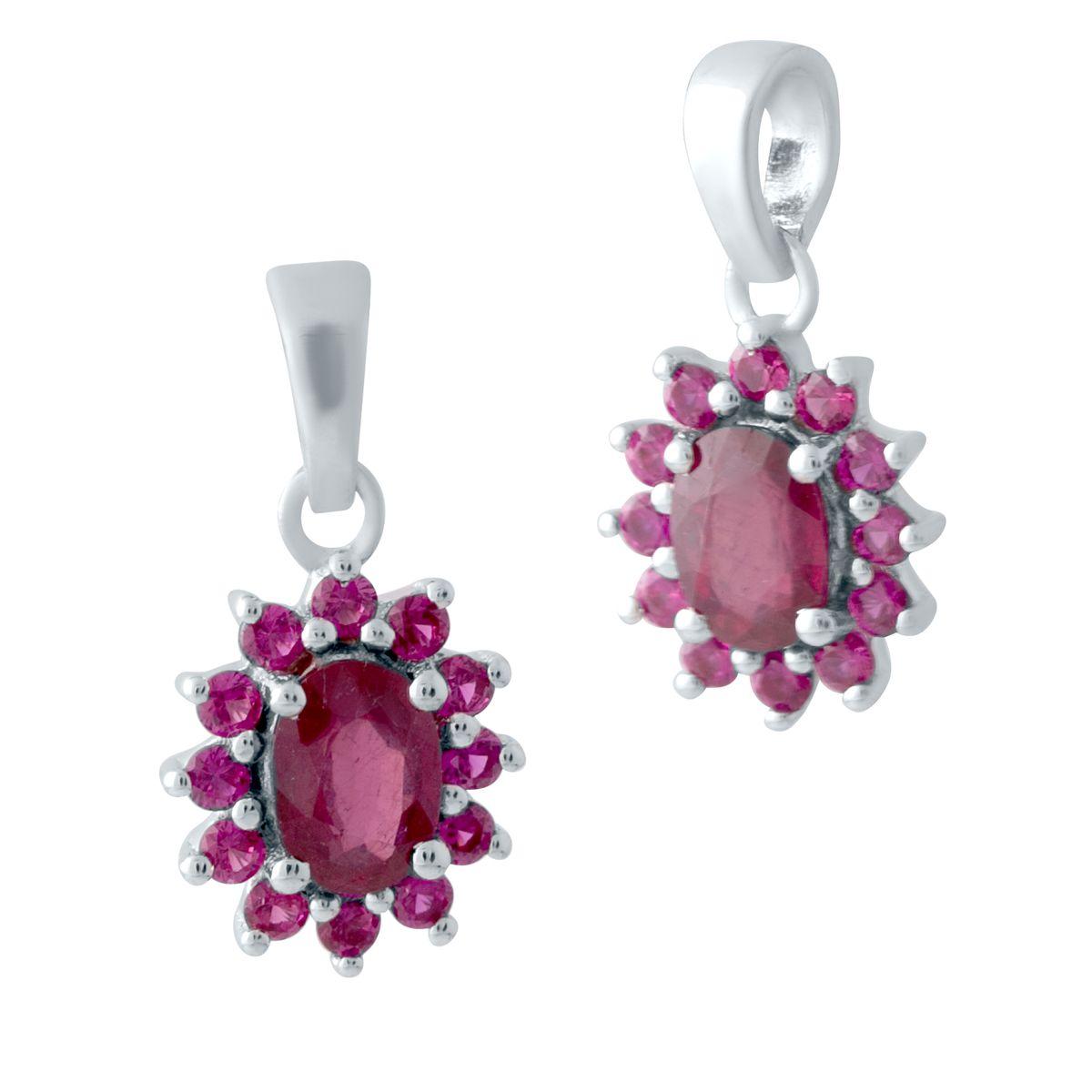 

Срібна підвіска з рубіном 1.48ct (2041085) rubine червоний колір