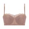 AMOSTYLE Strapless Bra Sparkling Ocean M002 Size E65 (Removable Straps), (Beige),