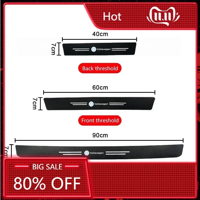 2025 Hot Luminous Car Door Sill Trim Stickers Protective Strip Film Decal for Volkswagen Polo Golf Touran Beetle Jetta Tiguan Ma