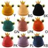 Casual Children Cartoon for Frog Big Eyes Knitted Hat Sweet Beanie Hat Fall & Wi