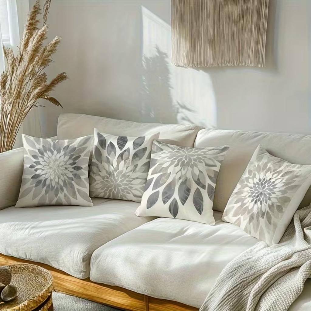 Bohemian Geometric Floral Throw Set Digital Printed Home Decor Cushion Cover Cushion 4