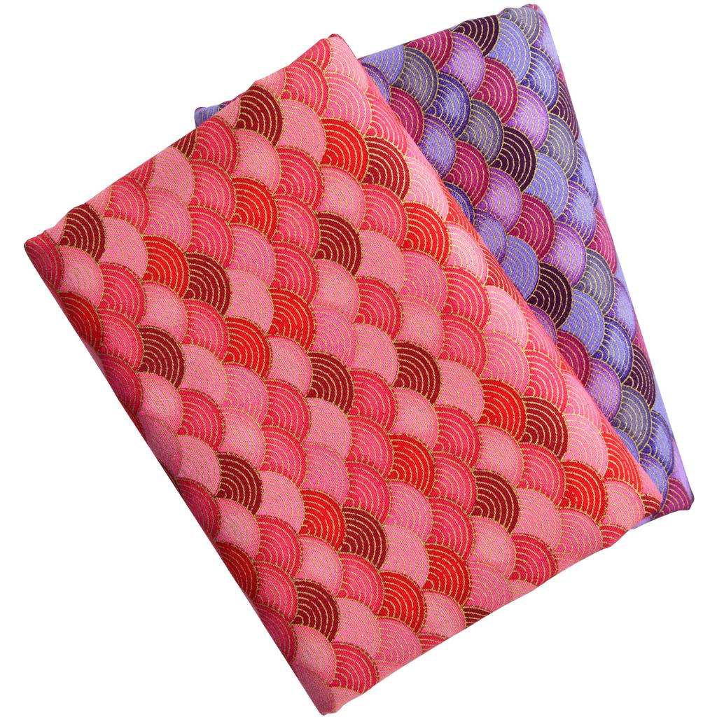 Bronzing Pure Cotton Japanese Fabric By The Meter for Clothing Cheongsam Hanfu Bag Tablecloths DIY Sewing Printed Cloth Colorful