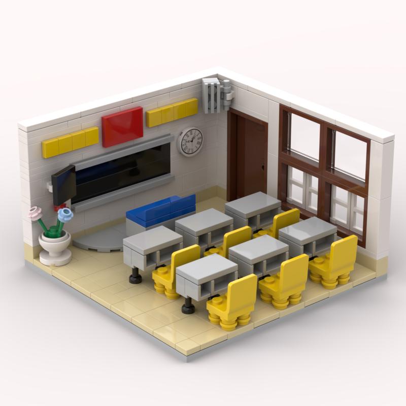 MOC City House Room Building Blocks