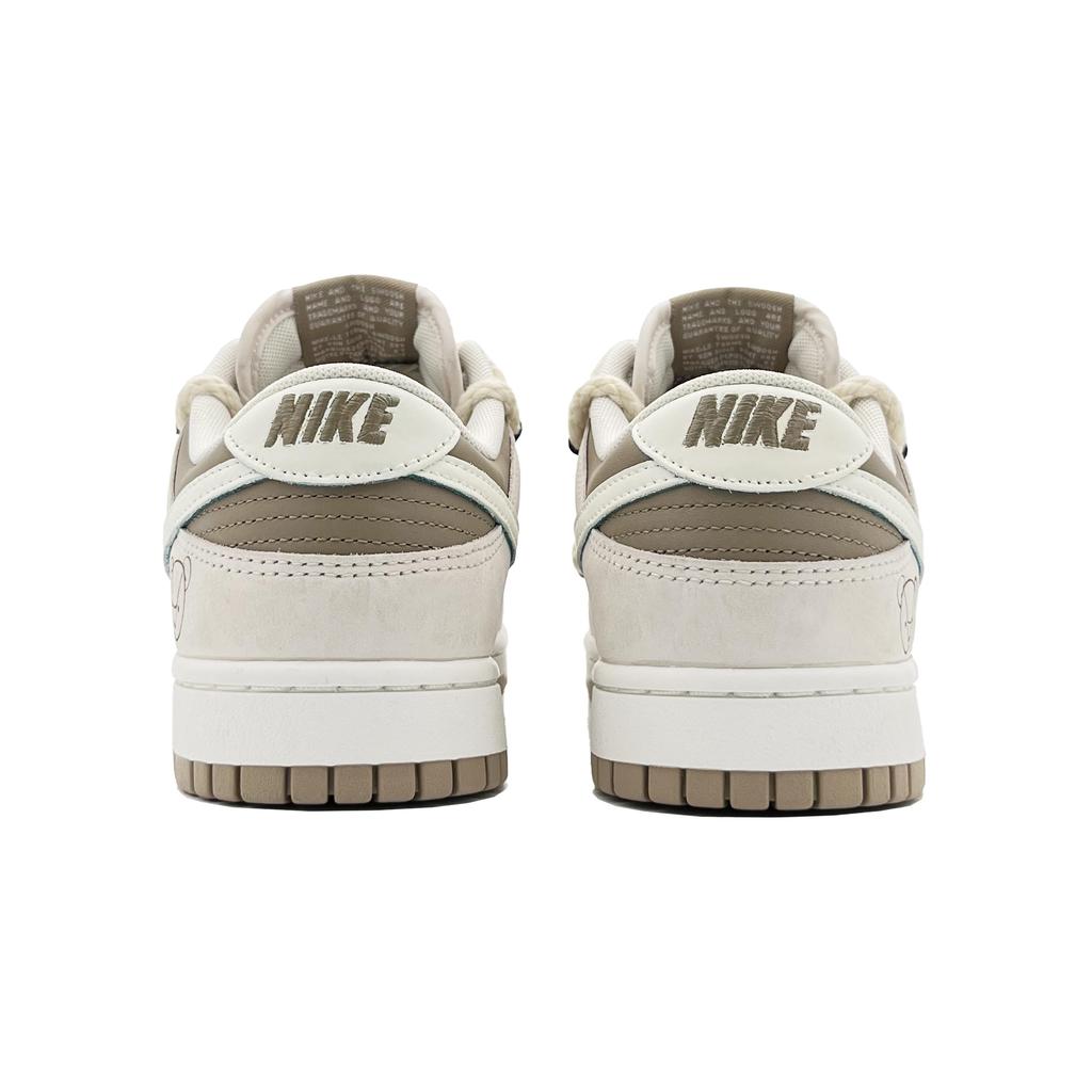 Nike Scarpe da Skateboard Dunk Antiscivolo Resistenti all'Abrasione Basse Unisex Beige Bianco Marrone HQ1175-240(Team414-)