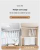 Wall-Mounted Aluminum Clothes Drying Rod with Ceiling Flange Base