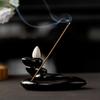 1Pc Sandalwood Incense Burner Ceramic Pagoda Incense Holder Pouring Incense Burner